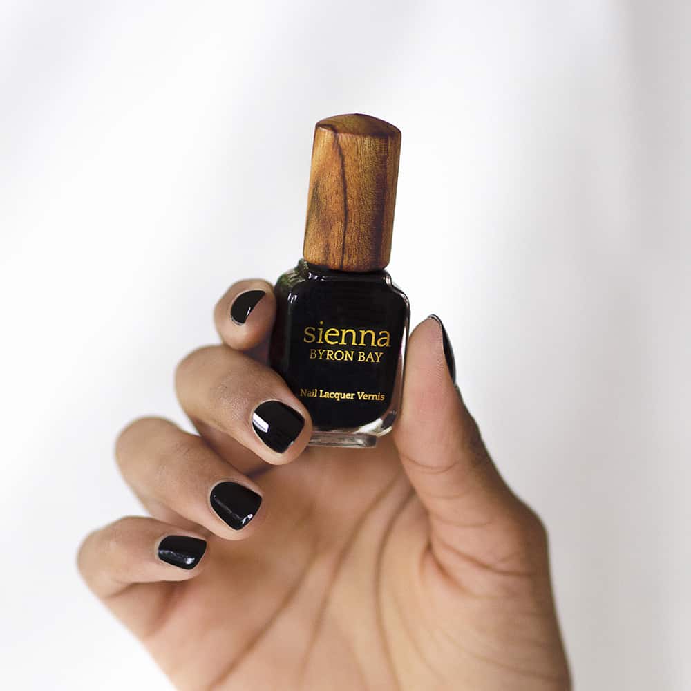 Introducing Onyx the jet black nail polish of dreams Sienna sienna.co