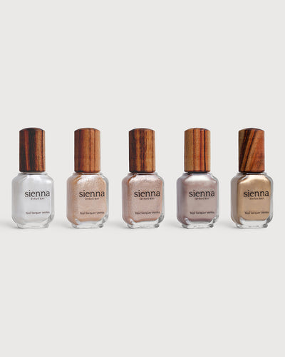 cosmic dream collection 5 shimmer nail polish bottles