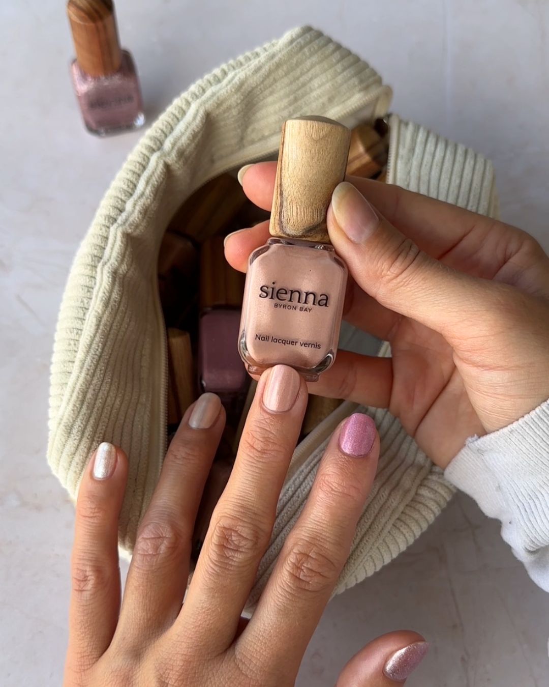 Dulcet Nail Polish painted on nail