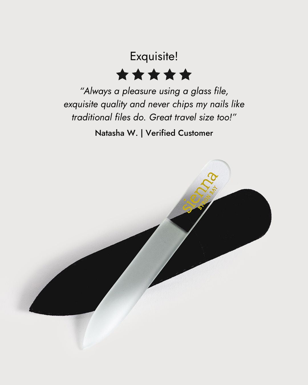 Mini Glass Nail File 5 Star review