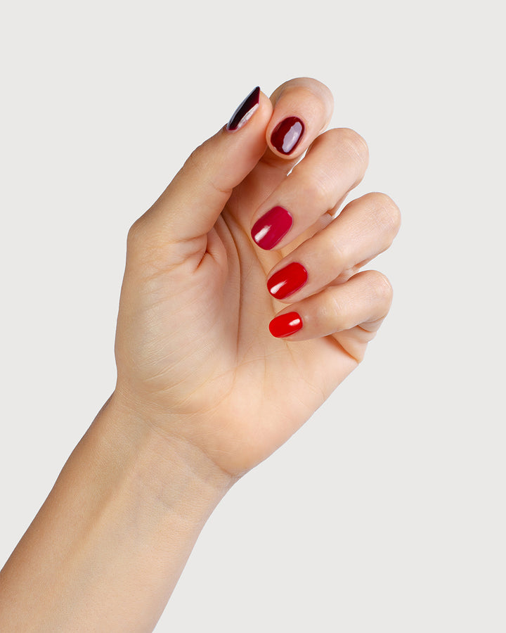 Obsession Quin | Bold Reds & Deep Magenta | Natural Vegan Nail