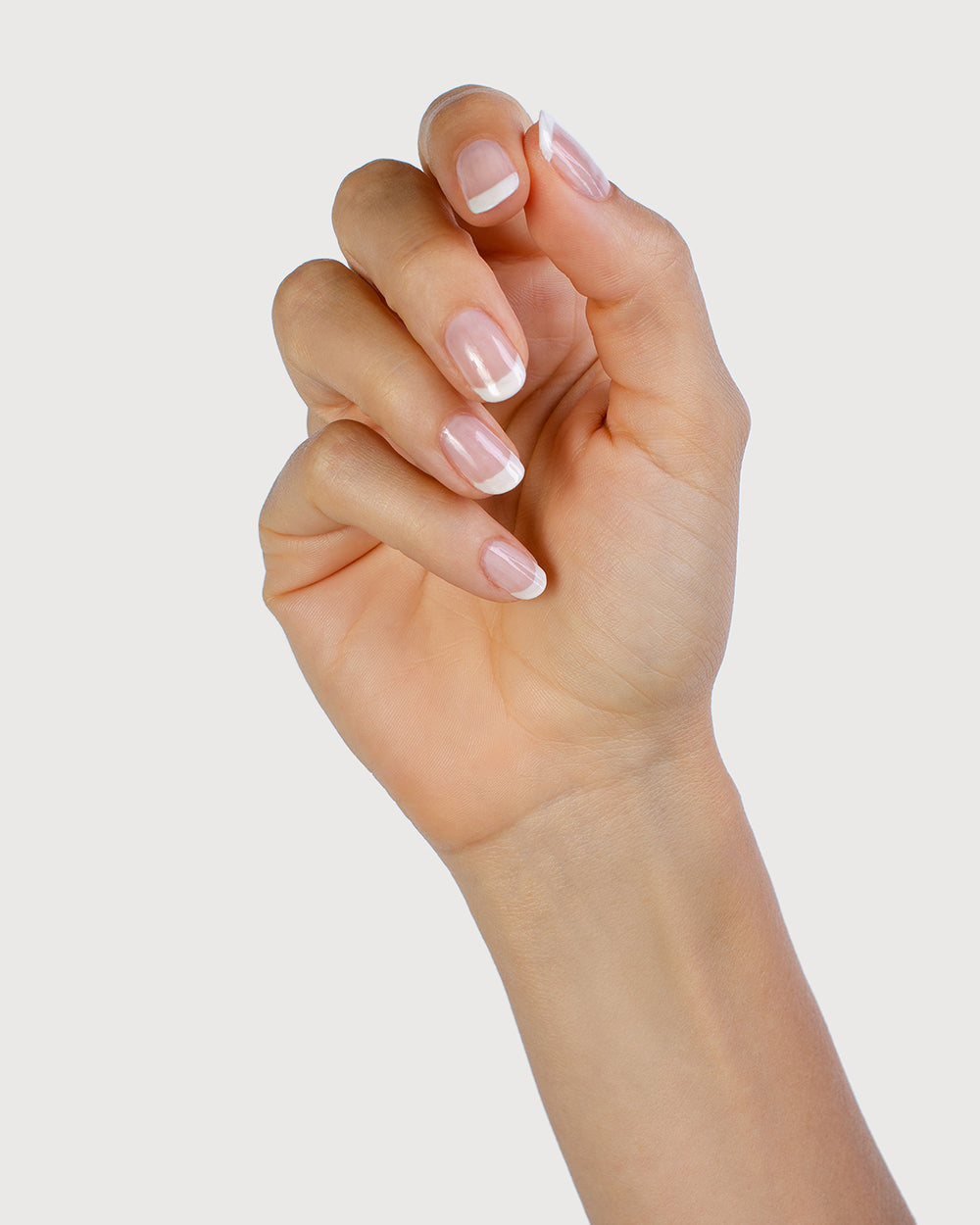 French Trio painted on Fair Skin Tone Hand