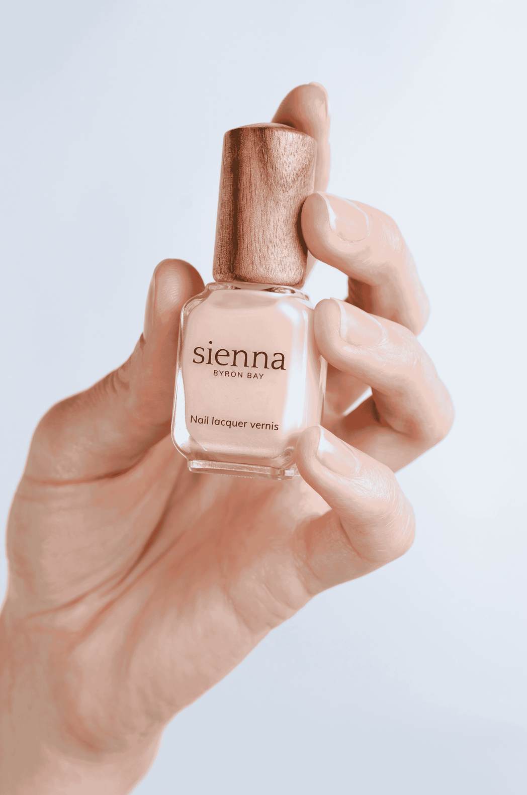 nail ridge filler on fair skin tone