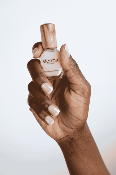 nail ridge filler on dark skin tone
