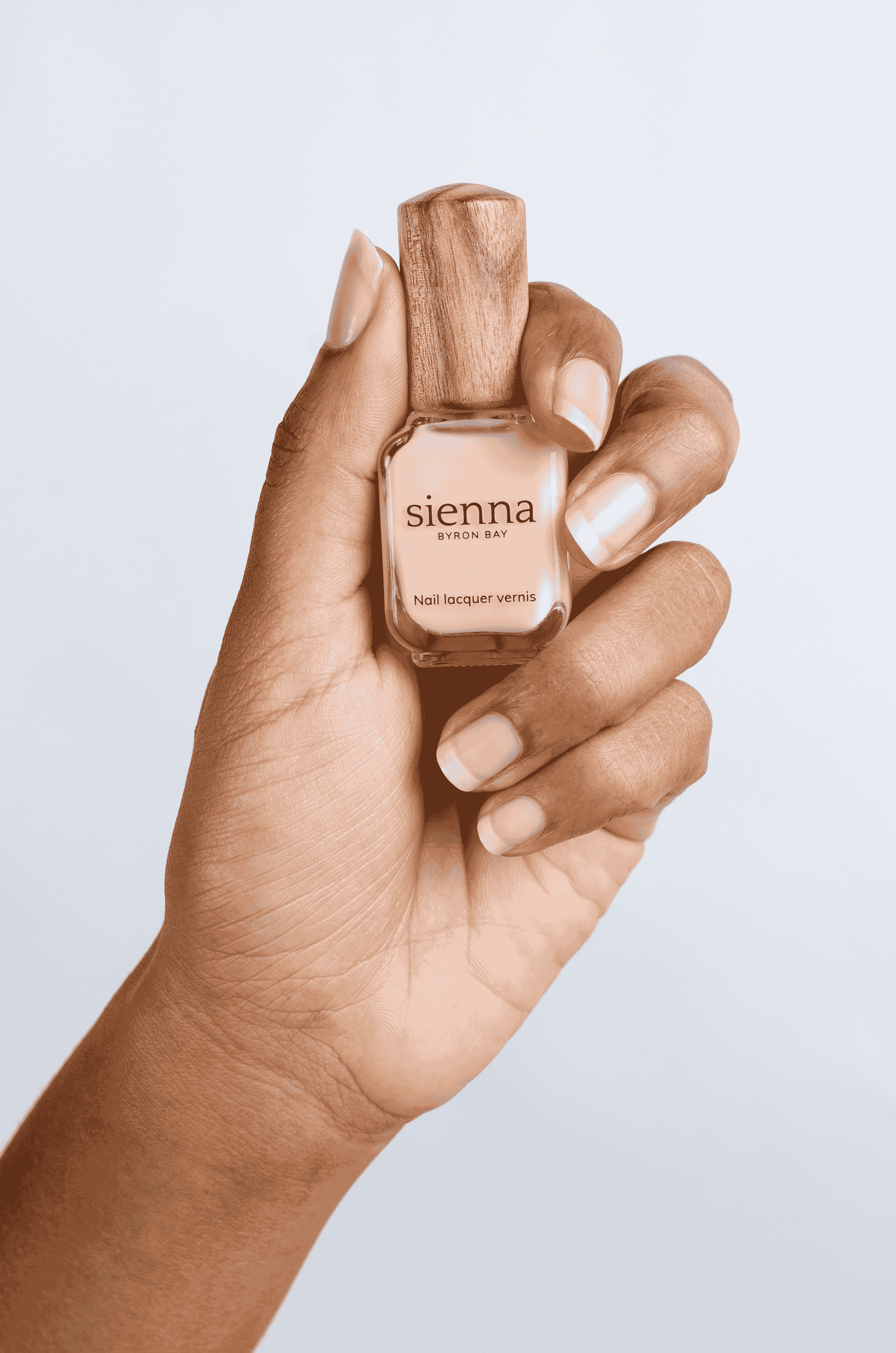 nail ridge filler on medium skin tone