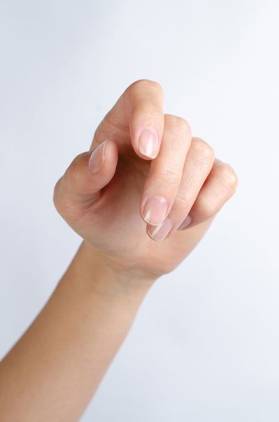nail ridge filler on fair skin tone