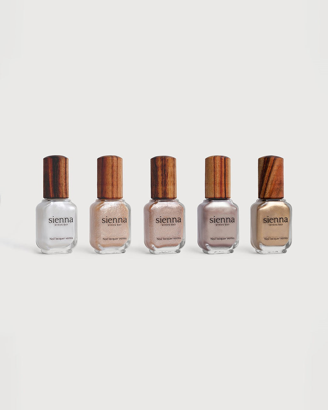 cosmic dream collection 5 shimmer nail polish bottles