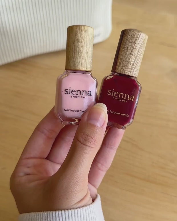 Harmony Duo | Pink & Red | Natural & Vegan Nail Polish – sienna.co