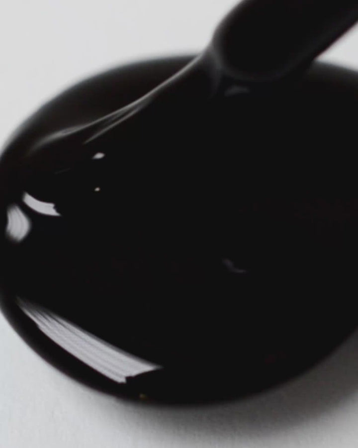 jet black nail polish drop by sienna
