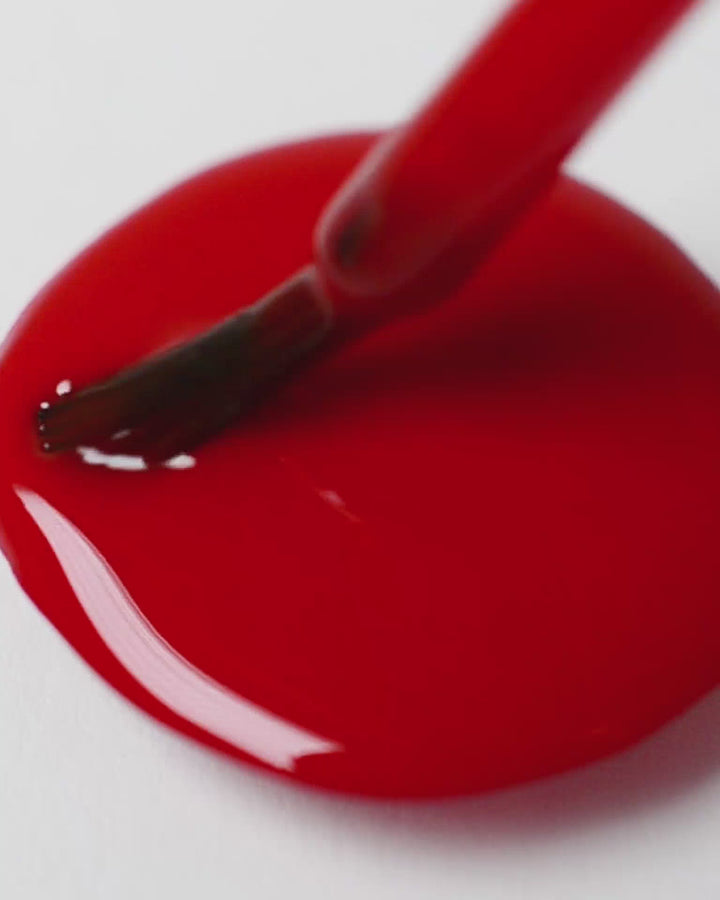 Classic red nail polish drop by sienna