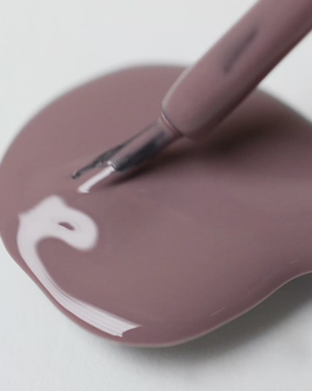 dusty mauve nail polish drop by sienna