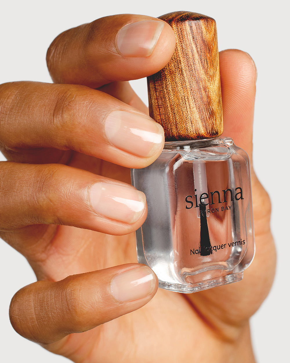 Glossy Top Coat Vegan Natural Nail Polish Sienna – - Main Image